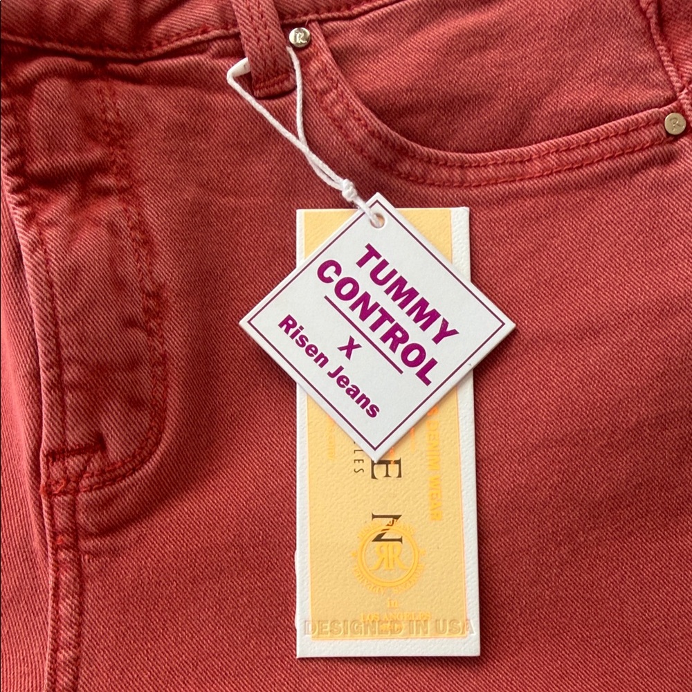 Vervet High-Rise Women's Jeans in Dusty Rose - Tummy Control - Picture 3 of 4